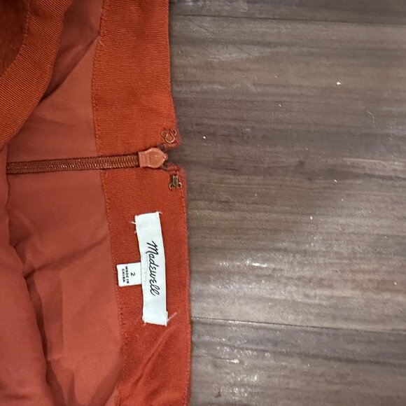 Madwell Museum Patch-Pocket Mini Skirt Wool Blend - Picture 6 of 6